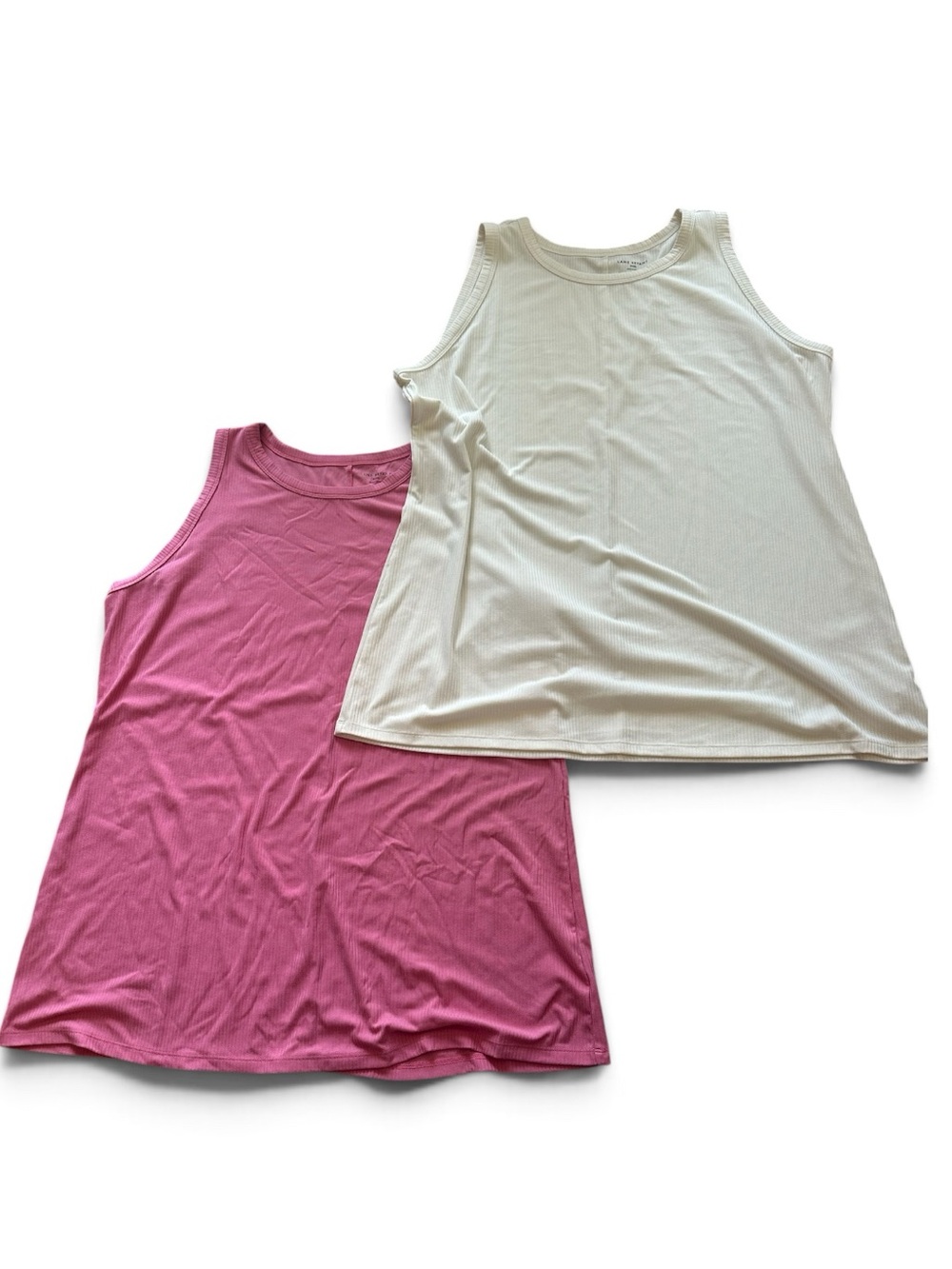 Lane Bryant Women's Tank Top Bundle in Pink & Cream 26/28 Long